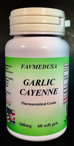 [BRSWIEAIOEFAI3YZ] Garlic Cayenne, Made in USA - 60 softgels
