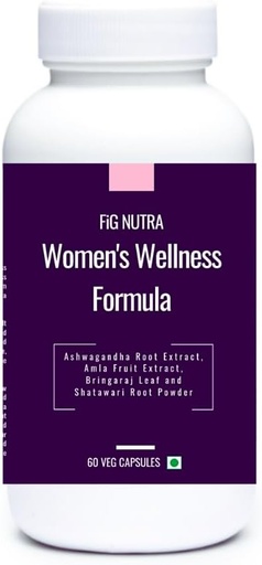 [BRSRAZI5A56GM23L] FiG Nutra’s Women’s Wellness Formula – Comprehensive Support for Vitality, Immunity, Stress Relief & Hormonal Balance – 60 Veg Caps
