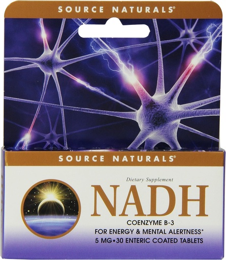 [BRSWIY35AQPBMFAZ] SOURCE NATURALS Nadh 5 Mg Enteric Coated Box Tablet, 30 Count