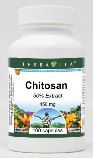 [BRSWG2QBDJ5RQYLO] Chitosan 50% - 450 mg (100 Kapseln, ZIN: 519711)