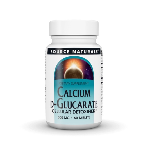 [BRSWIYTYOUEBSG3Y] Source Naturals Calcium D-Glucarate, Cellular Detoxifier* - 500 mg - 60 Tablets