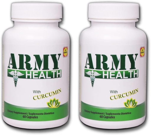 [BRSWY2QQCNYWCCDG] 100% Natural Turmeric Curcumin 60 Capsules - Ginger, Boswellia Serrata - Pain Support Discomfort - Neck Pain and BackAche - Joint and Muscle Support Pack of 2-120 Caps