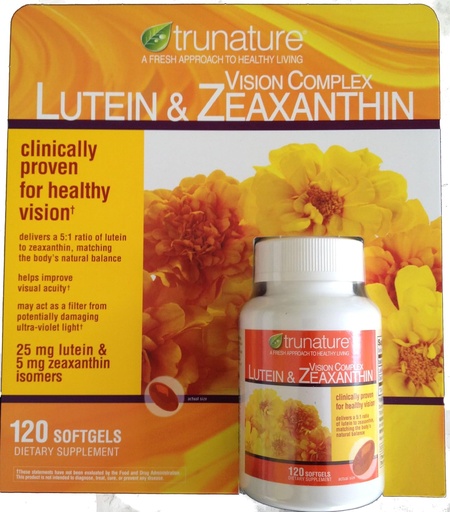 [BRSWIZQHCUMBOFA7] Trunature Lutein and Zeaxanthin Softgels, 120 Count