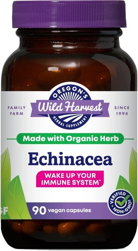 [BRSWIYQPCJ6AOCDG] Oregon's Wild Harvest Echinacea Органическая травяная добавка, 90 граф