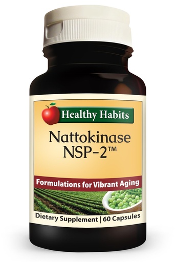[BRSWYZI3O4IWO3DX] Healthy Habits Nattokinase NSP2 High Potency Cardiovascular Health Supplement 60 Count