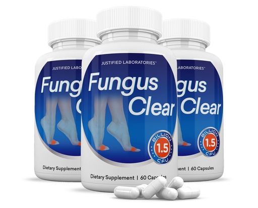 [BRSW2YYZOENAA2T6] Justified Laboratories (3 Pack) Fungus Clear 1.5 Billion CFU Probiotic Pills 180 Capsules