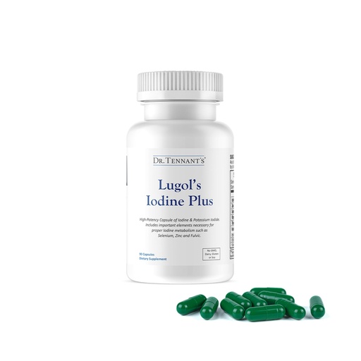 [BRSW2GAQOR6WADT4] Lugol's Iodine Supplement Plus | Potassium Iodide with Selenium, Zinc & Co-Factors | Thyroid & Breast Health Support | 90 Servings – 3 Month Supply 12.5 mg | Dr. Tennant's