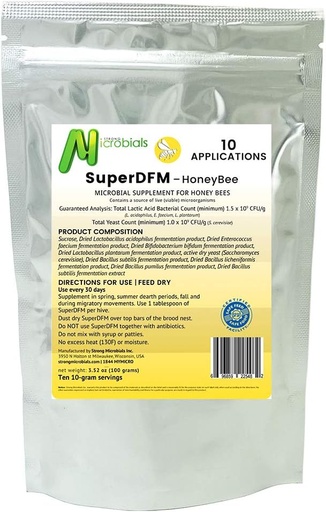 [BRSWIHL5AZ7GG2LI] HoneyBee, Supplément probiotique pour les abeilles, 10 applications