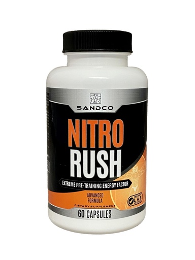 [BRSROGQHPJ5AGGTL] Sandco Nitro Rush Nootropic Brain Supplement – 60 Count Focus Capsules for Concentration, for Men & Women – Hi Energy Brain Booster with Taurine, Vitamins B, Rhodiola – Brain & Memory Support