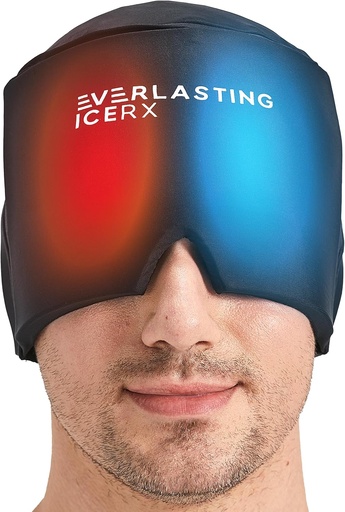 [BRSRMCD4DEHQGHQ7] 格式 Fitting Gel Ice Headache Relief Hat - 冷疗法头痛 Relief Cap/冰头包装 冰头包装面具 冷压缩头痛 Relief Cap for 张力和压力 20% More Gel, Migraine Relief Black