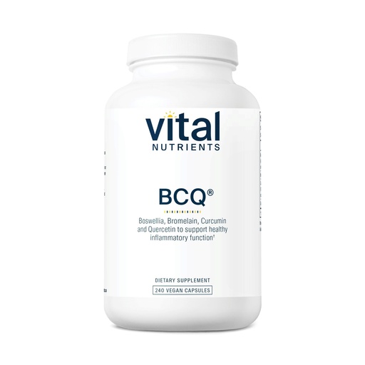 [BRSWIYQAAEHWCEAV] Vital Nutrients BCQ | Vegan Boswellia, Bromelain, Curcumin & Quercetin Supplement | Joint Support Supplement | Supports Sinus & Digestive Health | Gluten, Dairy, Soy Free | 240 Capsules