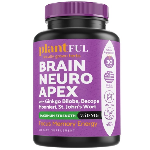 [BRSWYEAOOB4BQDY7] Nootropic Brain Supplement For Focus, Energy, Memory & Clarity Booster | Fast Absorption Brain Vitamins For Adults – Nootropics Pills With Ginkgo Biloba, St Johns Wort, Bacopa Monnieri