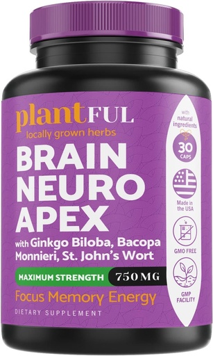 [BRSWYEAOOB4BQDY7] Nootropic Brain Supplement For Focus, Energy, Memory & Clarity Booster 