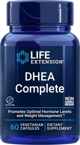 [BRSWGCYKDIIAIYDL] Life Extension DHEA a 7-Keto DHEA Kompletní Vegetariánské kapsle k maximalizaci podpory zdravé tělesné hmotnosti & mood, Lean Muscle Mass, Libido & More, Non- GMO, gluten- Free, 60 Počet