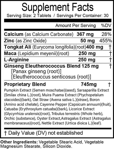 [BRSRMGAPAEMRSHI6] (2 пакета) Таблетки Cinagra RX для мужчин, Дополнение Cinagra RX Advanced Formula, 120