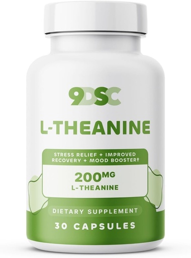 [BRSRAFD3AEHWYETL] 9DSC L-Theanine Supplement 200 mg - 30 Capsules
