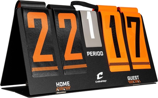 [BRSWIYAMDEEAOD3M] CHAMPRODeluxe Flip-a-Score Scoreboard (Points, Periods, Games)