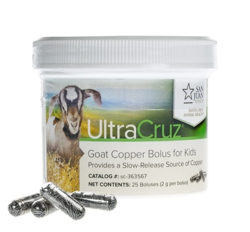 [BRSWKHQ6OQNAO33J] UltraCruz - sc-363567 Goat Copper Bolus Supplement for Kids, 25 Count x 2 Grams