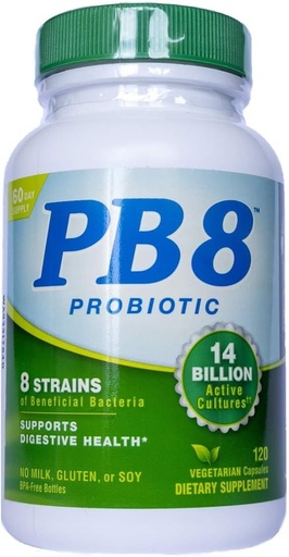 [BRSWI2QEBQMRCEI5] PB 8 8 Strains Probiotic, 120 CT