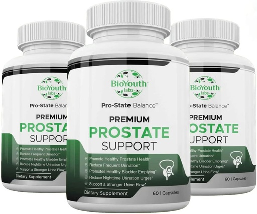 [BRSRMHAEAQPAGFY4] Labs Natural Prostate Health Supplement for Men, 180 Capsules - Nutritious Blend of Garlic, Punicalagins, Tribulus Terrestris & Selenium for Better Urine Flow & Reduces Frequent Urination