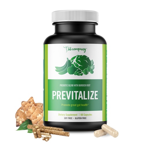 [BRSWGBI7AF5QOELO] BB Company Previtalize | Prebiotics for Women, Prebiotic Fiber for Gut Health, Digestive Health | Food for Good Probiotics | Complement to Probiotics & Provitalize | Packaging Vary | 60 Ct