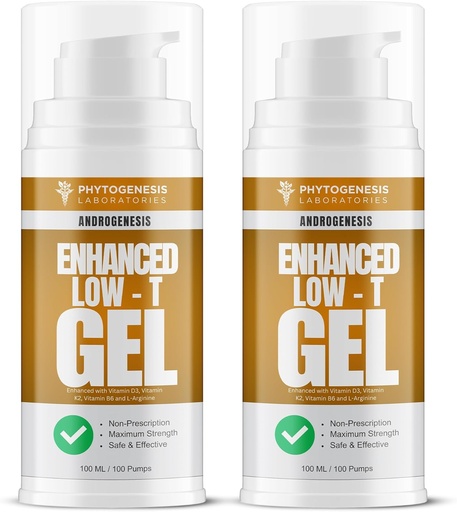 [BRSRMATQOZ5WY2DZ] Enhanced Formula – Low T Support Gel – T Booster for Men – Muscle Recovery, Energy Booster, Healthy Aging – Now with Vitamins D3, K2, B6 and L-Arginine