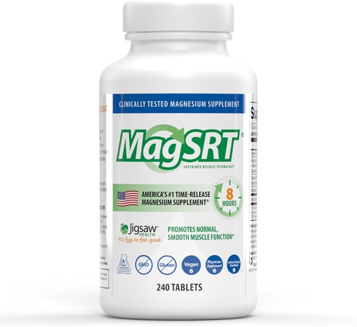 [BRSWIHL3C55WIYDI] Jigsaw Health MagSRT | Magneesiumilisandiga vitamiin B6, folaat ja B12 | 240 tabletti | 60 serveerimist