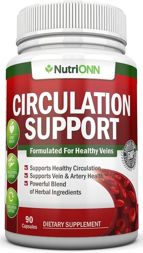 [BRSWYZIROZ6AAFAU] Kan Circulation Support - All Herbal Supplement For Health Blood Flow, Arteries & Veins - The Leg Comfort - With Hawthorn, Niacin, L-Arginine, Butcher's Broom, Cayenne Pepper, Horse Chestnut