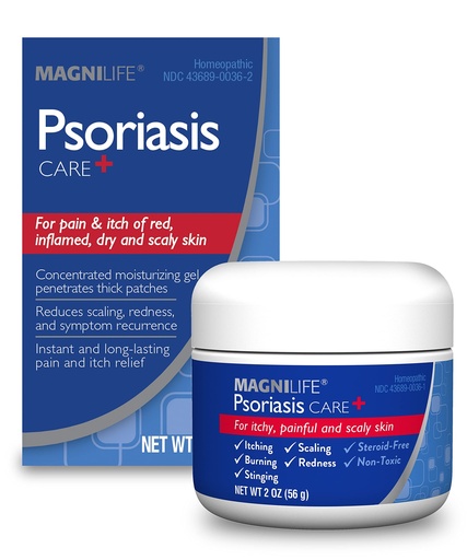 [BRSWGED5B56RACLU] MagniLife Psoriasis Care+, Natural Itch and Pain Relief, Moisturization Helps to Reduce Redness, Scaling and Flaking on Body & Scalp - Unscented, Non-Toxic - 2oz