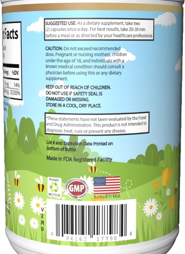 [BRSROHQBBNYRO3A2] Biotin Capsules - 10,000 mcg Per Serving - Dietary Supplement for Hair, Skin & Nails - 60 Veggie Capsules - Made in FDA Registered Facility - Bottled in USA