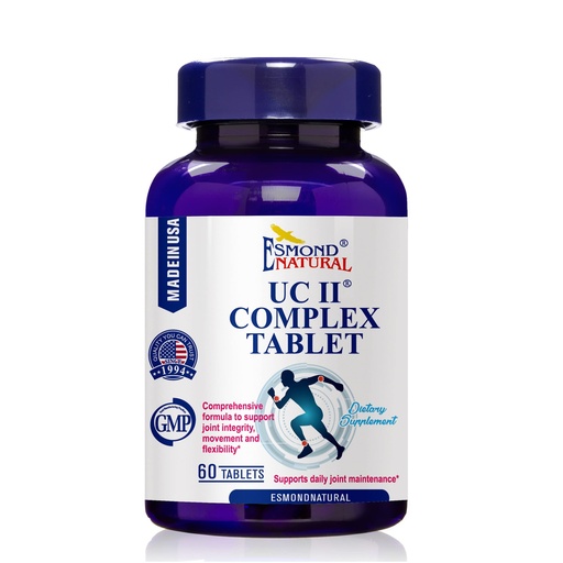 [BRSW2FQPPN7QEHL7] UC II Complex (Comprehensive Formula to Support Joint Integrity, Movement and Flexibility), GMP, Natural Product Assn Certified, Made in USA - 60 Tablets