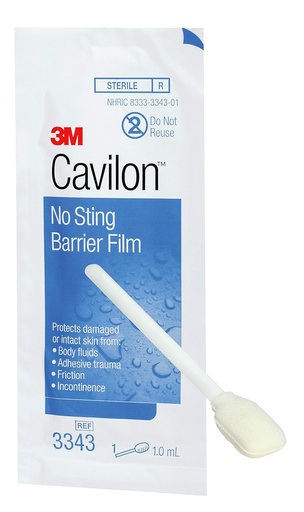 [BRSWGGTRDIPBYCDX] 3M ™ Cavilon ™ No Sting Barrier Film, 3343, 1ML Wand, 25 Setiap / Carton, 4 Carton / Case