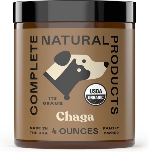 [BRSROYYBC55QODLV] Complete Natural Products Organic Chaga Mushroom Powder for Pets Ανοσολογική Υποστήριξη & Κοινή Υγεία - 4oz