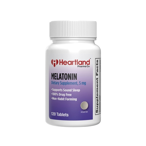 [BRSW2AA3BUNB62TO] Melatonin 5mg Tablet | Sleep Support | USA Manufactured | 120 Count