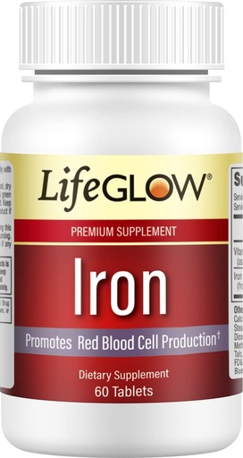 [BRSWGAQRBZ6RUFYU] Iron, Dietary Supplement, 60 Tablets