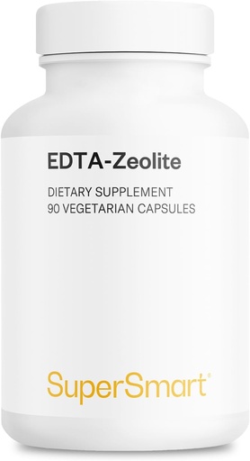 [BRSROCQDOQORAYLU] Supersmart - EDTA Zeolite 98% (Advanced Formula) - with Milk Thistle & Parsley - High Potency Supplement | Made in USA | Non-GMO & Gluten Free - 90 Vegetarian Capsules