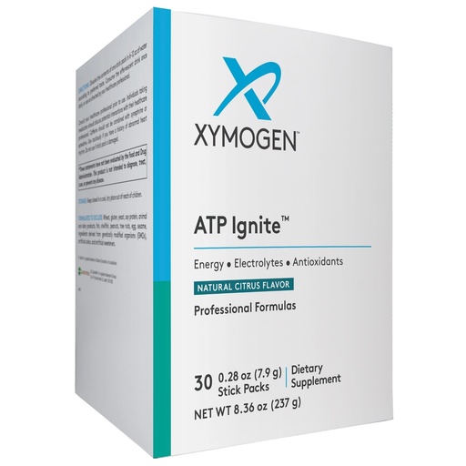 [BRSRMGQTCUMWCD3L] XYMOGEN ATP Ignite - Supports Hydration & Long Lasting Energy - Vitamin C & B-Complex, Aminos & 95 mg Caffeine - Vegan, Gluten-Free & Non-GMO - Citrus - 30 Servings