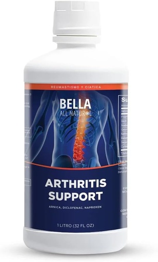 [BRSRAEDQC4CAO2DK] Bella All Natural Joint Support Liquid – 32 fl oz High Absorption for Joint Comfort, Mobility, Flexibility & Bone Health