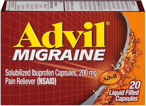 [BRSWIYY7PICAKAD2] Advil 200 mg Liquid Filled Capsules 20 ea