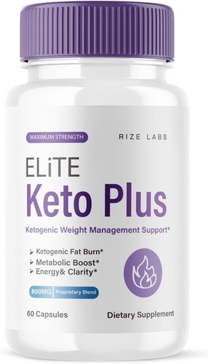 [BRSROHQ3CV6WYDTK] rize labs Elite Keto Plus Capsules, Weight Loss Support, Premium Pills for Overall Health, Maximum Strength Formula Supplement (60 Capsules)
