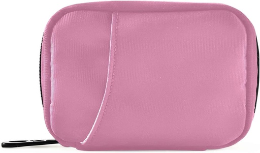 [BRSRMYA3OUGRYC3Z] Pill Box 7 Day Pill Case Travel Pill Productionser Bag with Zipper Portable Case Index קומפקטי עבור תוסף ויטמין, Solid Color Pinker