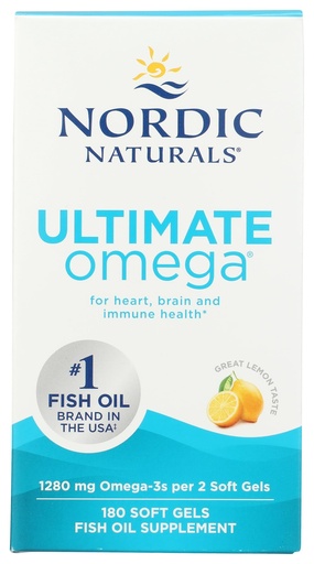 [BRSWIBQLBUOAK2DM] Nordic Naturals, Ultimate Omega 1280Mg, 180 Count