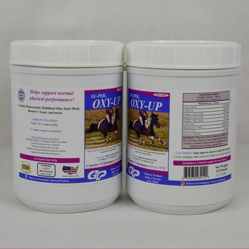 [BRSWIZ32DIBROYLI] SU-PER Oxy-Up Performance Horse Supplement - Supports Normal Stamina and Endurance - Wheat Germ Extract, B-Complex Vitamins, Magnesium - 2.5 Pound, (2 Pack)