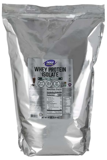 [BRSWIEDZDIFBSCTE] NOW Whey Protein Isolate - Creamy Chocolate / 10 lb.