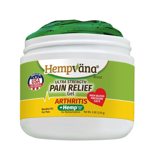 [BRSW22QCAABB6FA7] Hempvana Arthritis Pain Relief Gel, Ultra-Strength for Arthritis in Muscles & Joints. Enriched with Hemp Seed Oil, AS SEEN ON TV. Non-Greasy. Targeted Long-Lasting Relief. Works Fast, 3 Oz.