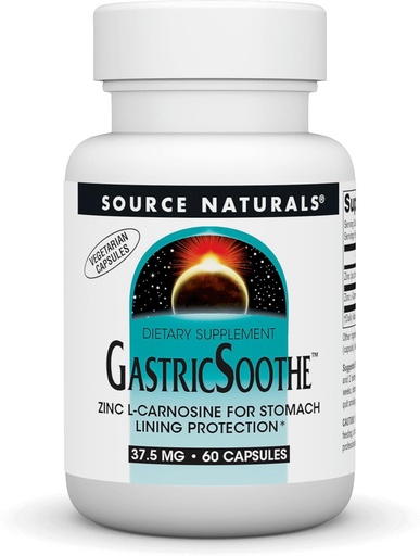 [BRSWIYL2DEGRUYDI] Källa Naturals GastricSoothe Zink L Carnosine * - 60 Veggie Caps