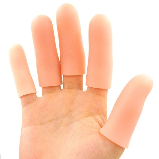 [BRSWYYLRPIFBA3T5] JKcare Large Finger Cots, 10 Pack Silicone Finger Sleeves Support for Trigger Finger & Arthritis - Covers Protector for Cracked, Corn & Callus Pain Relief