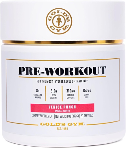 [BRSRAYD7AQPWGE3Z] Pre-workout poeder door Gold's Gym