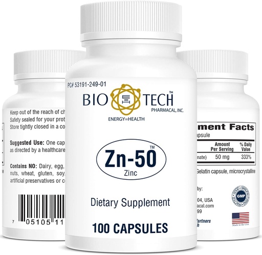 [BRSWIZ3RAJYBYA3K] BioTech Pharmacal - Zn-50-100 Count