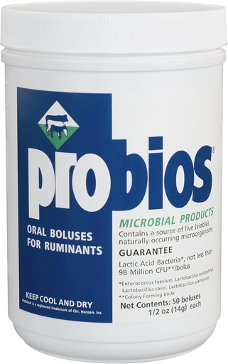 [BRSWIZT3B55QMG3E] Probios Oral Boluses per Ruminanti, 1/2-Oncia